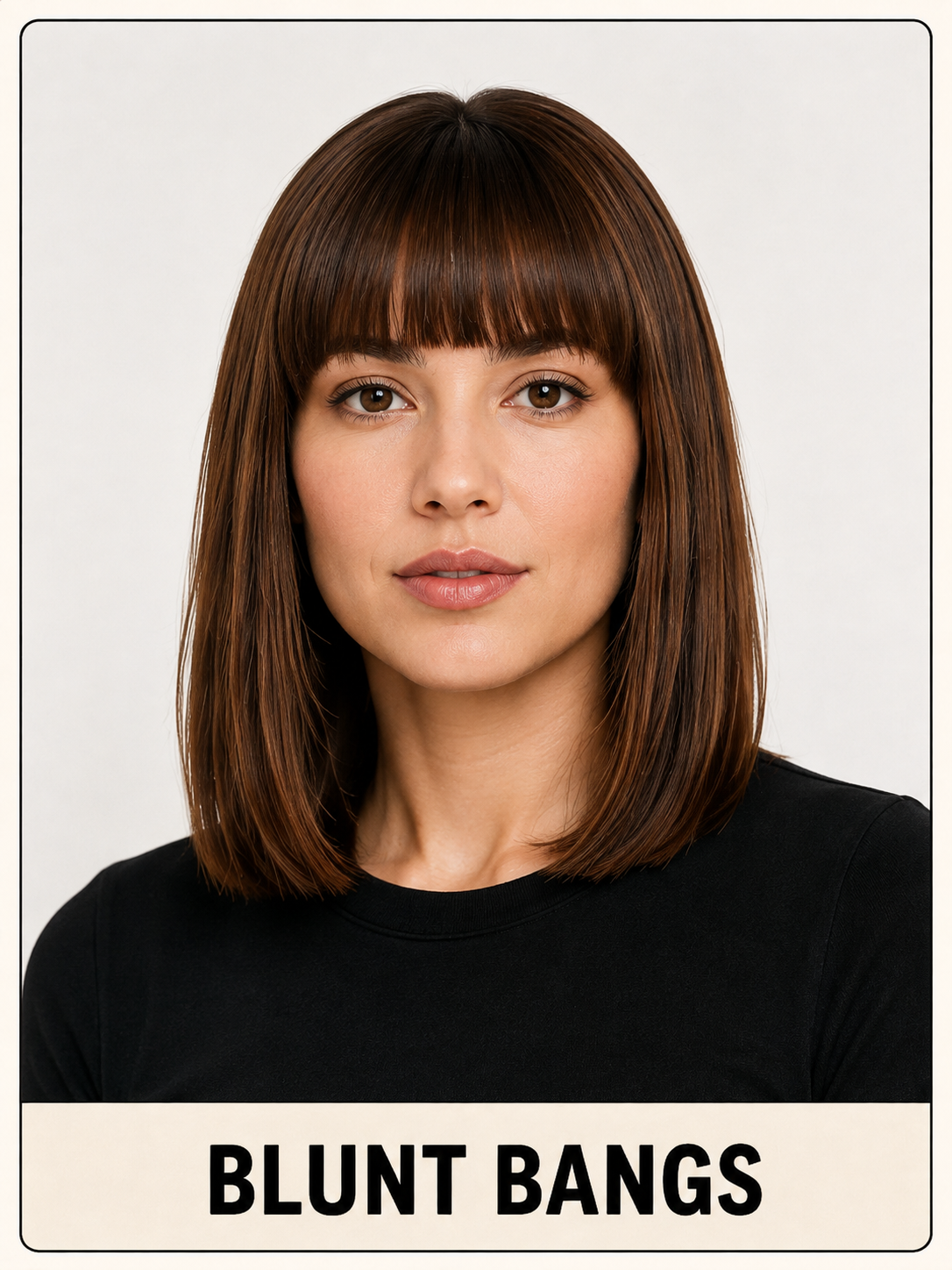 Blunt Bangs haircut inspiration