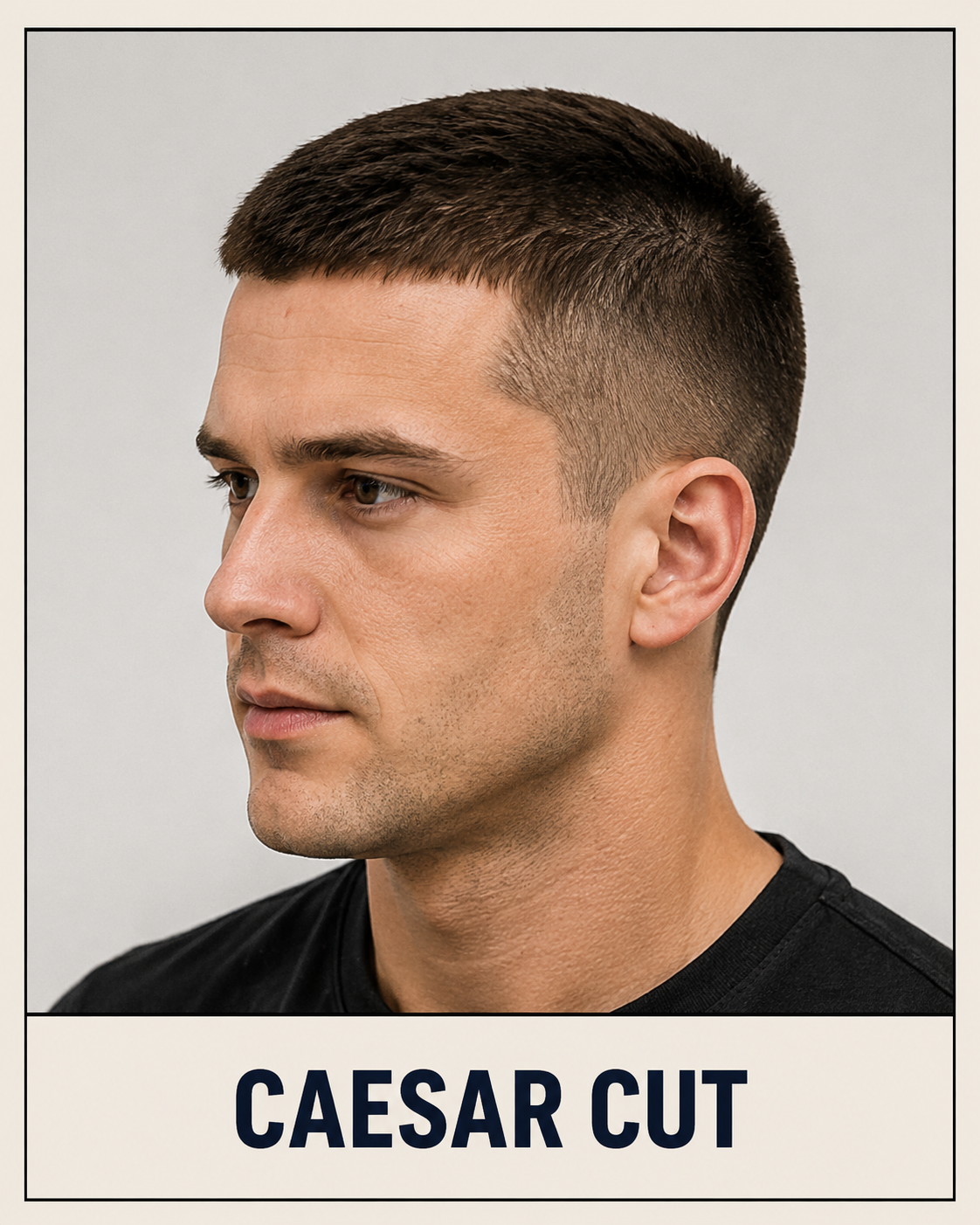 Caesar Cut haircut inspiration
